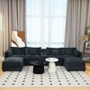 144'' Chenille Modular U-Shaped Sectional Sofas with Movable Ottoman, Storage Box and Cup Holders, 6-Seat Comfy Sofa Set for Living Room - 2 of 4