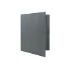 JAM Paper POP 2-Pocket Portfolio Plastic Folder Gray 96/Box (382EGYB) - 4 of 4