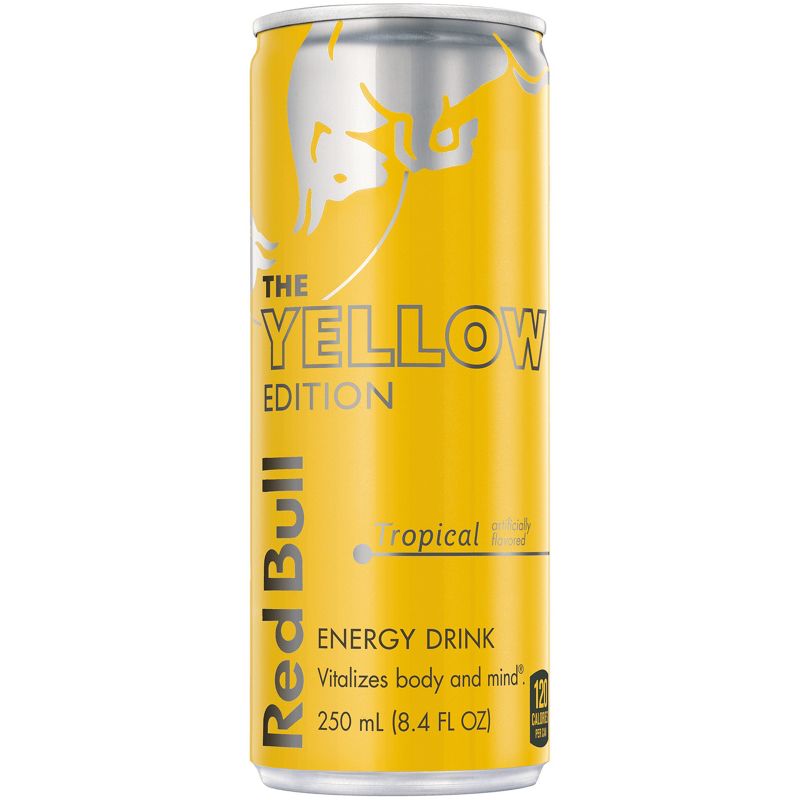 Red Bull Tropical Energy Drink - 8.4 fl oz Cans, 1 of 9