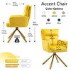 Lycvki Velvet Contemporary High-Back Upholstered Swivel Accent Chair - 2 of 4