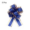 Unique Bargains Christmas Wedding Car Basket Gift Wrapping Big Pull Bow 5 Pcs - 3 of 4