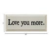 Slickblue Love You More Wooden Sign – Rustic Couple’s Wall Decor for Home, Wedding or Anniversary – 7x18, Color Options - 3 of 3