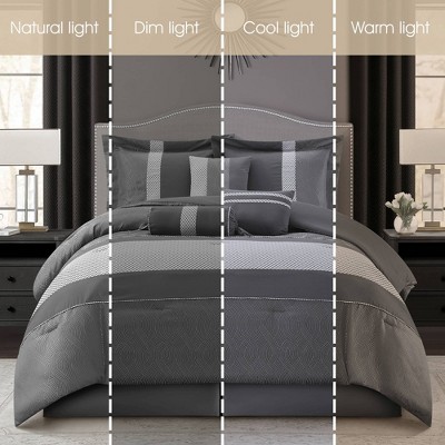 Nanshing 7pc Queen Corell Comforter Bedding Set Gray — фото 5
