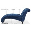 PAGED Modern Indoor Tufted Accent Lounge Chair with Birch Legs,Armless Long Chaise Sleeper Chair for Living Room,Bedroom - 4 of 4