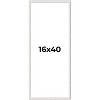 PosterPalooza | Panoramic Textured White Picture Frame - UV Acrylic, Foam Board Backing, Hanging Hardware - 2 of 4