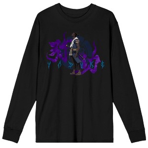 Yasuke Kanji Logo Men's Black Long Sleeve Shirt - 1 of 1