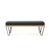 NicBex Modern 47.25" Bedroom Bench Accent Stools with Cushioned Top and Hairpin Legs for Bedroom and Entryway - 3 of 4
