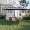 13 FT Patio Umbrella, Double-Sided Rectangle  Patio Umbrella with Base, UV Protection, Waterproof and Windproof, for Poolside, Lawn & Backyard - 2 of 4