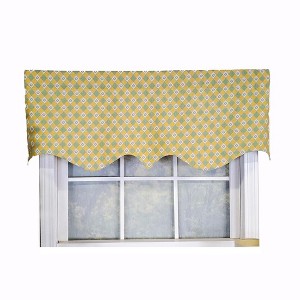 RLF Home Modern Design Classic Petite Flower Regal Style Window Valance 50" x 17" Spring - 1 of 4
