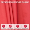 TiramisuBest Rectangle Patio Umbrella with Crank Lift & Tilt Brick red - 4 of 4