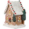 Northlight Snow Covered Gingerbread House with Candy Accents Christmas Decoration - 8" - 4 of 4