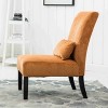 CAVINAS Chenille Accent Chair with High Backrest and Pillow,Cozy Upholstered Living Room Chairs,Reading Chairs for Living Room - 3 of 4