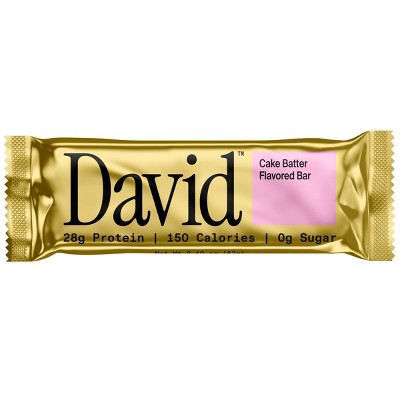 David Protein Bars with 28g Protein - Cake Batter Flavor - 12ct