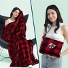 PAVILIA Travel Blanket Pillow Set, Airplane Portable Throw with Arm Hole Compact Soft Bag, Flight Plane Car Travel Gift - image 2 of 4