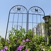 MAYEERTY 4 Pack Metal Garden Trellis 86.7 x 19.7 Inch Rustproof Climbing Plants Support Black Outdoor Flower - 3 of 4