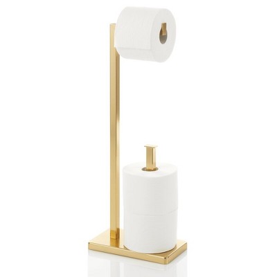 Mdesign Metal Toilet Paper Holder Stand And Dispenser, Holds 2 Rolls ...