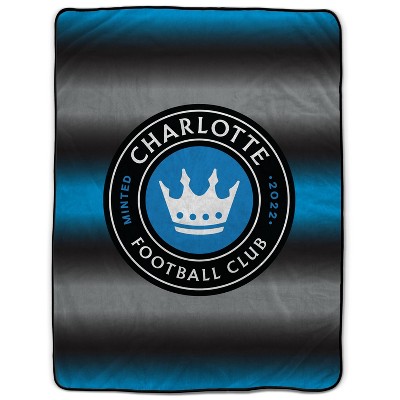 MLS Charlotte FC Ombre Logo Flannel Fleece Blanket