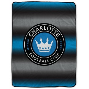 MLS Charlotte FC Ombre Logo Flannel Fleece Blanket - 1 of 1