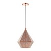 Livex Lighting Aberdeen 1 - Light Pendant in  Rose Gold - 3 of 4