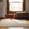 Gingham Washable Rug Heathered Gray/Ivory - Threshold™ - 2 of 4