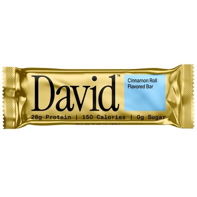 David Protein Bars with 28g Protein - Cinnamon Roll Flavor - 12ct