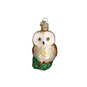 Old World Christmas Glass Blown Ornament for Christmas Tree, Christmas Owl - 1 of 4