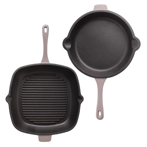BergHOFF Neo 11 Cast Iron Square Grill Pan - Oyster