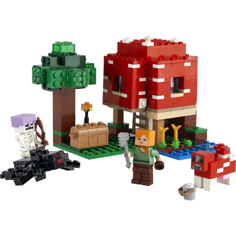 LEGO Minecraft The Mushroom House Toy 21179, 3 of 10