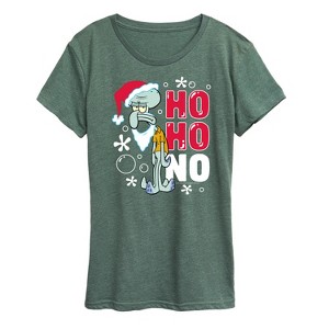 Women's - SpongeBob SquarePants - Ho Ho No Short Sleeve Graphic T-Shirt - 1 of 4