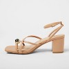 Women's Phoebe Strappy Ball Ornament Heels - A New Day™ - 2 of 4