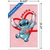 Trends International Disney Lilo and Stitch - Hearts Framed Wall Poster Prints - 3 of 4