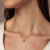 Bearfruit Jewelry Sterling Silver 18K Gold Plated Ivy Emerald Necklace - 2 of 2