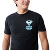 Superman Lightning Oversized Graphic Men's Black Crew Neck Short Sleeve T-shirt - 2 of 4