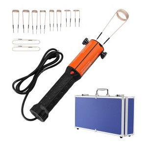 VEVOR Magnetic Induction Heater Kit, 1000w 110V Portable Hand-held Induction Heater with 10PCS Induction Coils, Black&Orange - 1 of 4