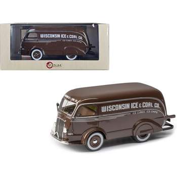 1938 International D-300 Delivery Van Brown Limited Edition to 125 pieces Worldwide 1/43 Model Car by Esval Models
