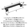 Amerock Lintel Pull for Cabinets, Drawers, and Furniture - 4 of 4