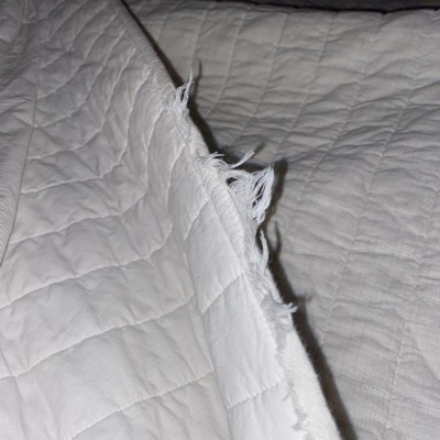 King Channel Stitch Heathered Quilt Jet Gray - Hearth & Hand™ With ...