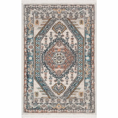 Well Woven Jolena Vintage Oriental Distressed Medallion Boho Area Rug
