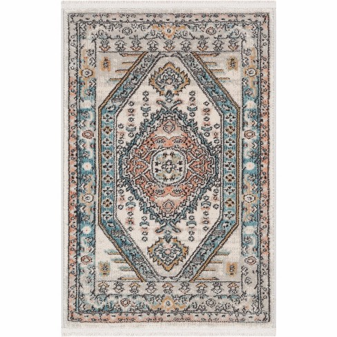 Area Rug 2x3 Persian Doormat Vintage Floral Front Door Mat Indoor