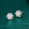 Ross-Simons 2.00 ct. t.w. Moissanite Stud Earrings in Sterling Silver - 4 of 4
