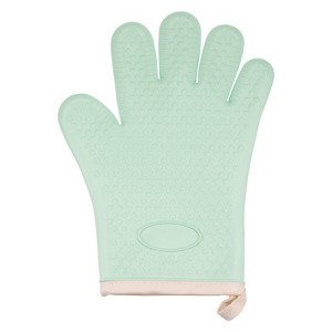 Unique Bargains Heat Resistant Kitchen Textiles Soft Lining Silicone Oven Mitt - 1 of 4
