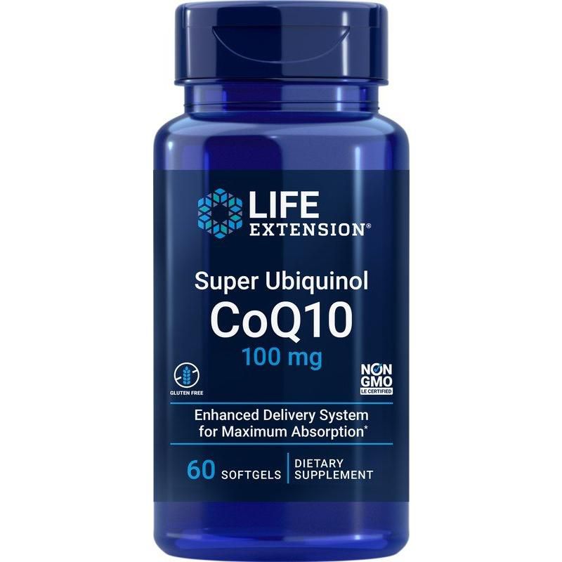 Life Extension Super Ubiquinol CoQ10 100mg  -  60 Softgel, 1 of 3
