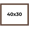 PosterPalooza | Traditional Brown Picture Frame - UV Acrylic, Backing Board, Hanging Hardware Included - 2 of 4