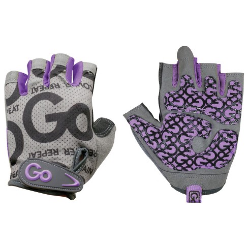 Gofit® Women's Pro Trainer Gloves With Padded Go-tac Palm (large; Purple) :  Target