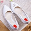 Unique Bargains Silicone Heel Support Cup Pads Orthotic Insole Plantar Care Heel Pads 4Pcs Ripple Pattern Red - 2 of 4