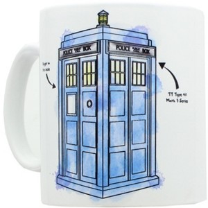 Nerd Block Doctor Who Watercolor TARDIS Mug - 1 of 1