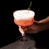 Viski Beau Cocktail Coupe Glasses, Unique Cocktail Glasses Crystal Drinkware, 7.5oz. Cocktail Glasses Stem Vintage Wine Glasses Inspired Set of 2 - 4 of 4