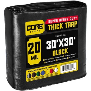Core Tarps Heavy Duty 20 Mil Tarp Cover, UV Resistant, Rip Proof for Roof, Camping, Patio, Pool, Boat - 1 of 4