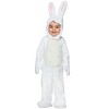 HalloweenCostumes.com Toddler Open Face White Bunny Costume - 3 of 4