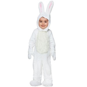 HalloweenCostumes.com Toddler Open Face White Bunny Costume - 1 of 1